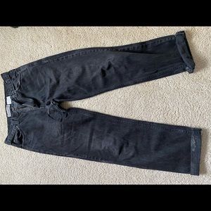 Cuffed Men’s Black Jeans